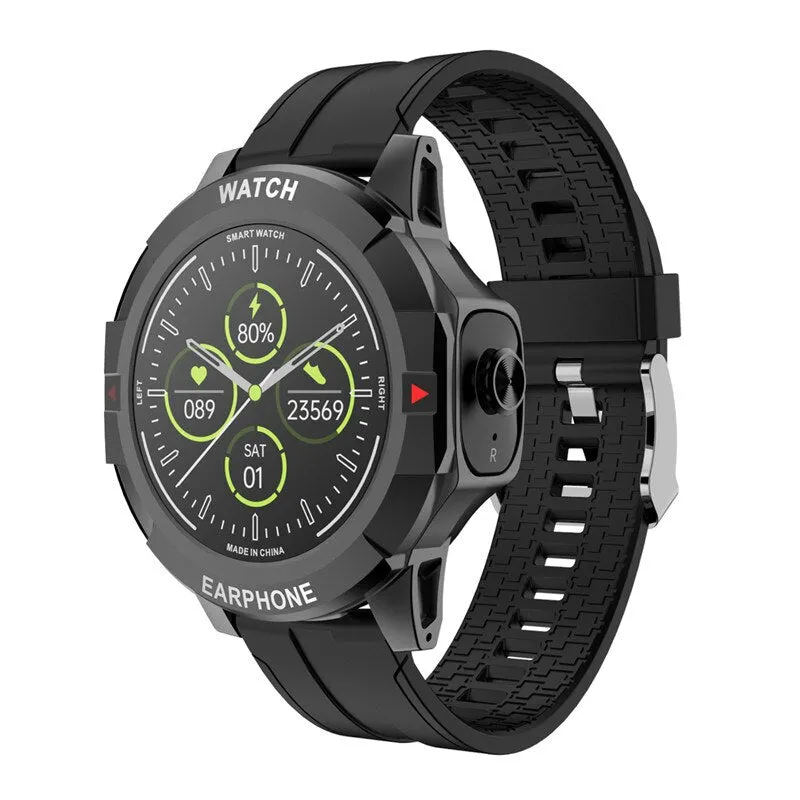 2 in 1 TWS Wireless Bluetooth Headphone Local Music Call Men Women Smartwatch