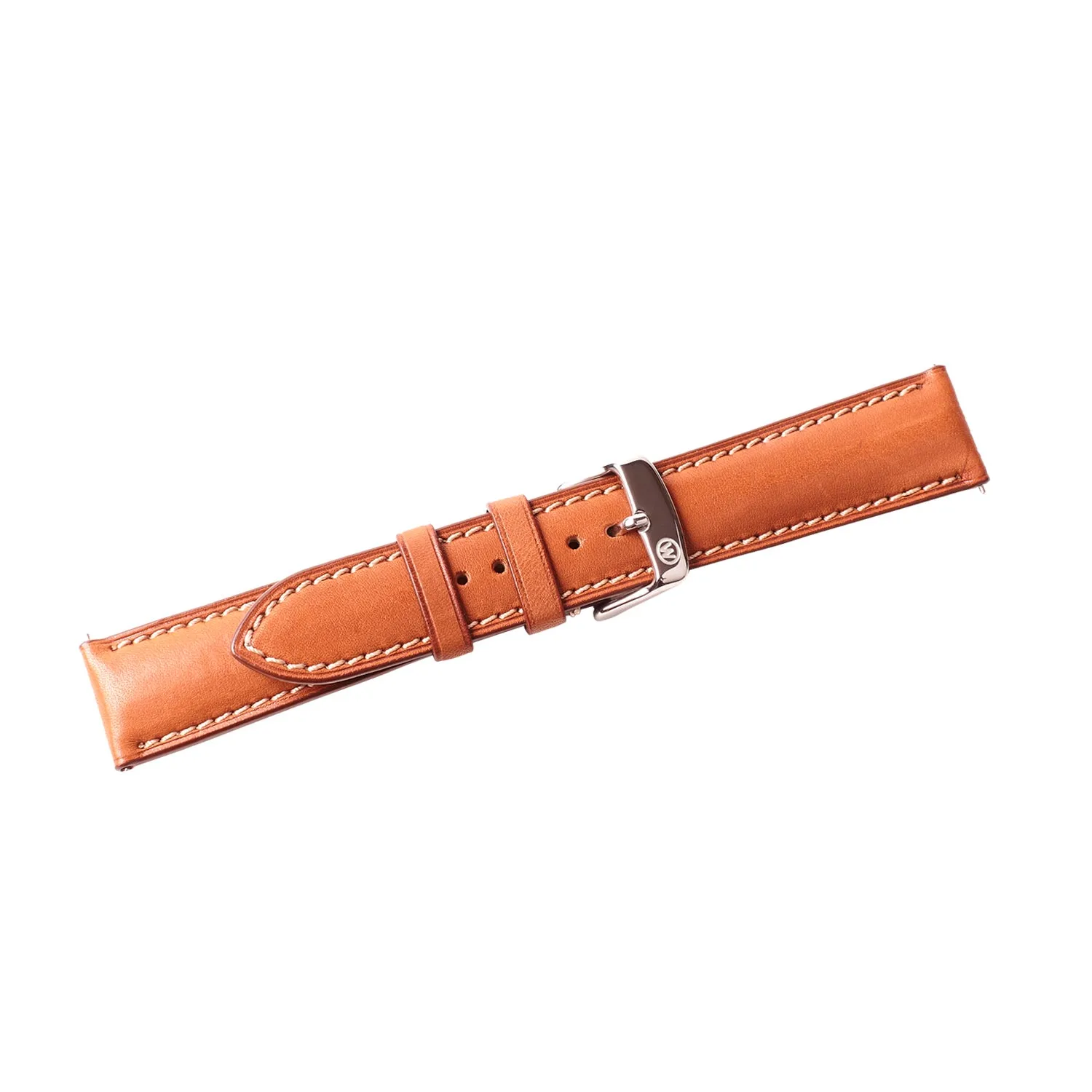 2-Piece Premium Leather Quick Release Watch Strap | Light Brown