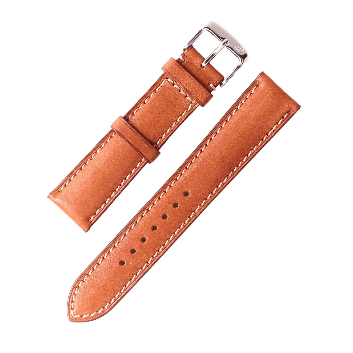 2-Piece Premium Leather Quick Release Watch Strap | Light Brown
