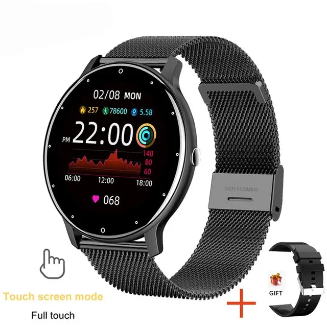 2021 New Fashion Men Smart Watch IP67 Waterproof Bluetooth Call Smartwatches Heart Rate Blood Pressure Monitoring Smartwatch Box