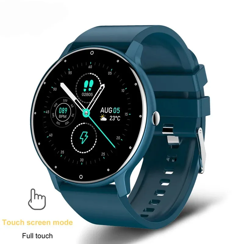 2021 New Fashion Men Smart Watch IP67 Waterproof Bluetooth Call Smartwatches Heart Rate Blood Pressure Monitoring Smartwatch Box