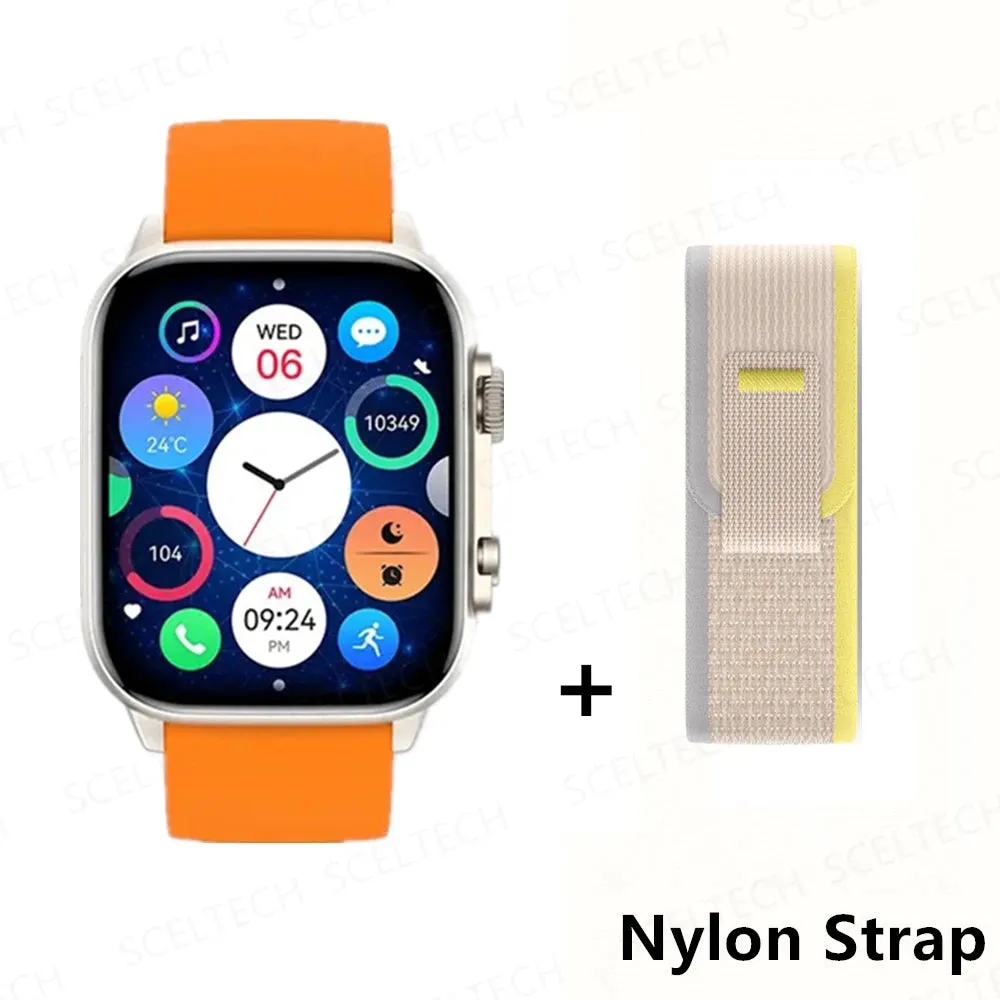 2024 HK9 Pro MAX Smart Watch 9 Mens Women AMOLED HD Screen Heart Rate Blood Pressure NFC Bluetooth Call Smartwatch For Sport