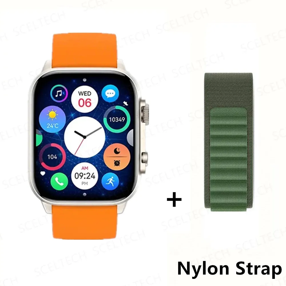 2024 HK9 Pro MAX Smart Watch 9 Mens Women AMOLED HD Screen Heart Rate Blood Pressure NFC Bluetooth Call Smartwatch For Sport