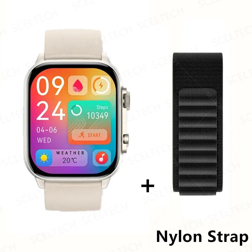 2024 HK9 Pro MAX Smart Watch 9 Mens Women AMOLED HD Screen Heart Rate Blood Pressure NFC Bluetooth Call Smartwatch For Sport
