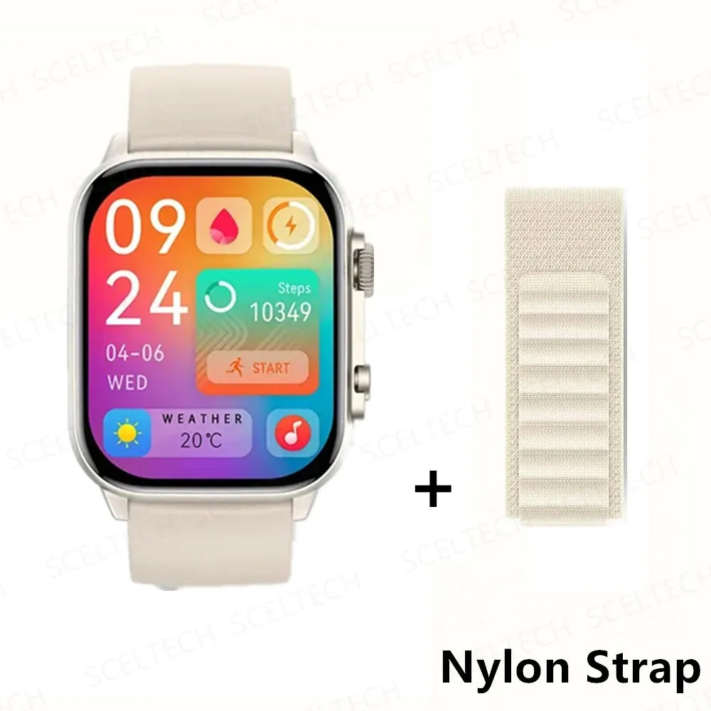 2024 HK9 Pro MAX Smart Watch 9 Mens Women AMOLED HD Screen Heart Rate Blood Pressure NFC Bluetooth Call Smartwatch For Sport