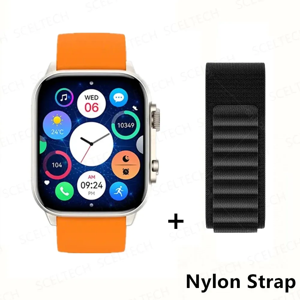 2024 HK9 Pro MAX Smart Watch 9 Mens Women AMOLED HD Screen Heart Rate Blood Pressure NFC Bluetooth Call Smartwatch For Sport