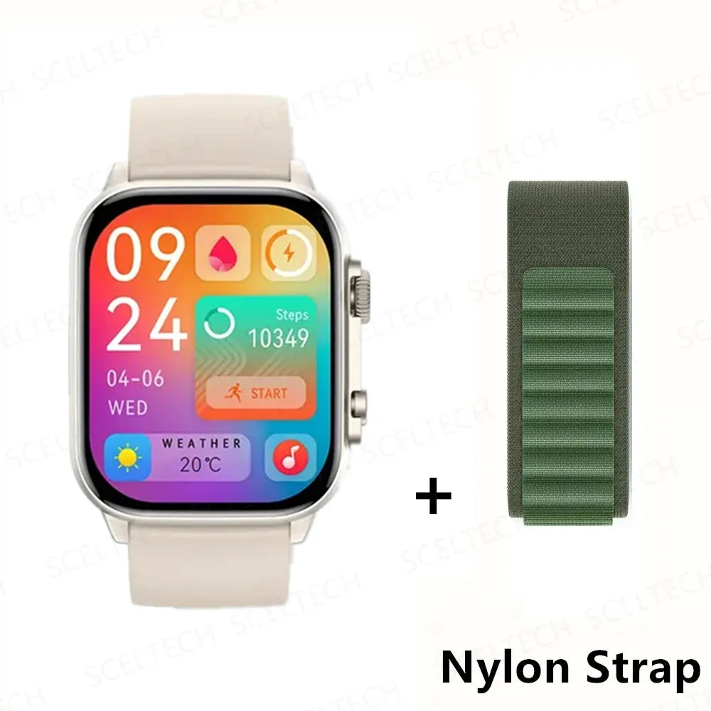 2024 HK9 Pro MAX Smart Watch 9 Mens Women AMOLED HD Screen Heart Rate Blood Pressure NFC Bluetooth Call Smartwatch For Sport