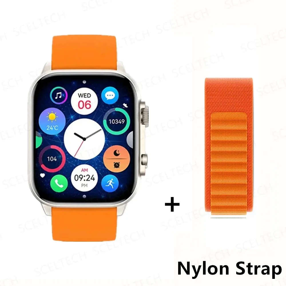 2024 HK9 Pro MAX Smart Watch 9 Mens Women AMOLED HD Screen Heart Rate Blood Pressure NFC Bluetooth Call Smartwatch For Sport