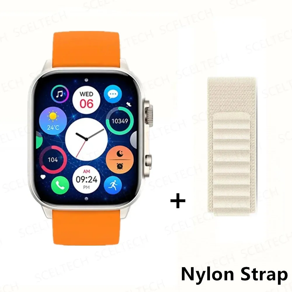 2024 HK9 Pro MAX Smart Watch 9 Mens Women AMOLED HD Screen Heart Rate Blood Pressure NFC Bluetooth Call Smartwatch For Sport