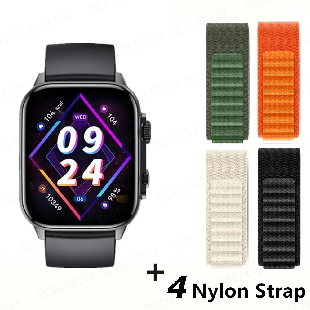 2024 HK9 Pro MAX Smart Watch 9 Mens Women AMOLED HD Screen Heart Rate Blood Pressure NFC Bluetooth Call Smartwatch For Sport