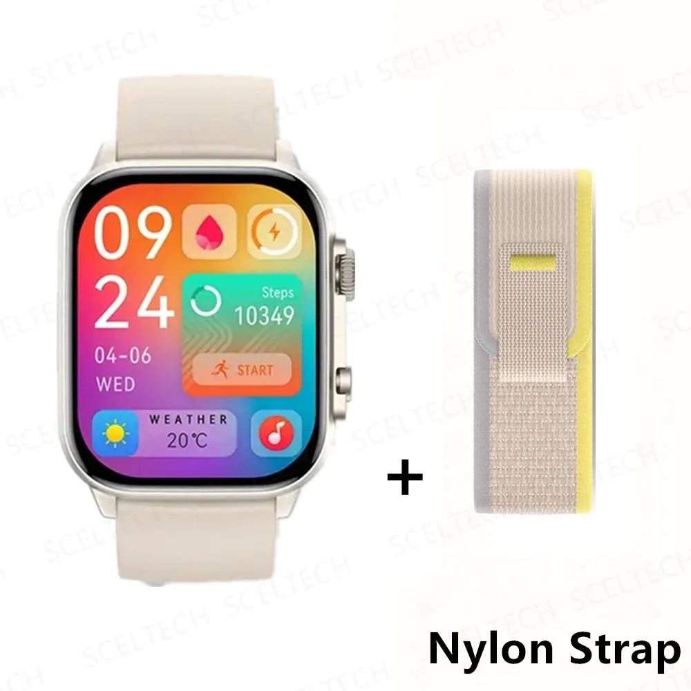 2024 HK9 Pro MAX Smart Watch 9 Mens Women AMOLED HD Screen Heart Rate Blood Pressure NFC Bluetooth Call Smartwatch For Sport