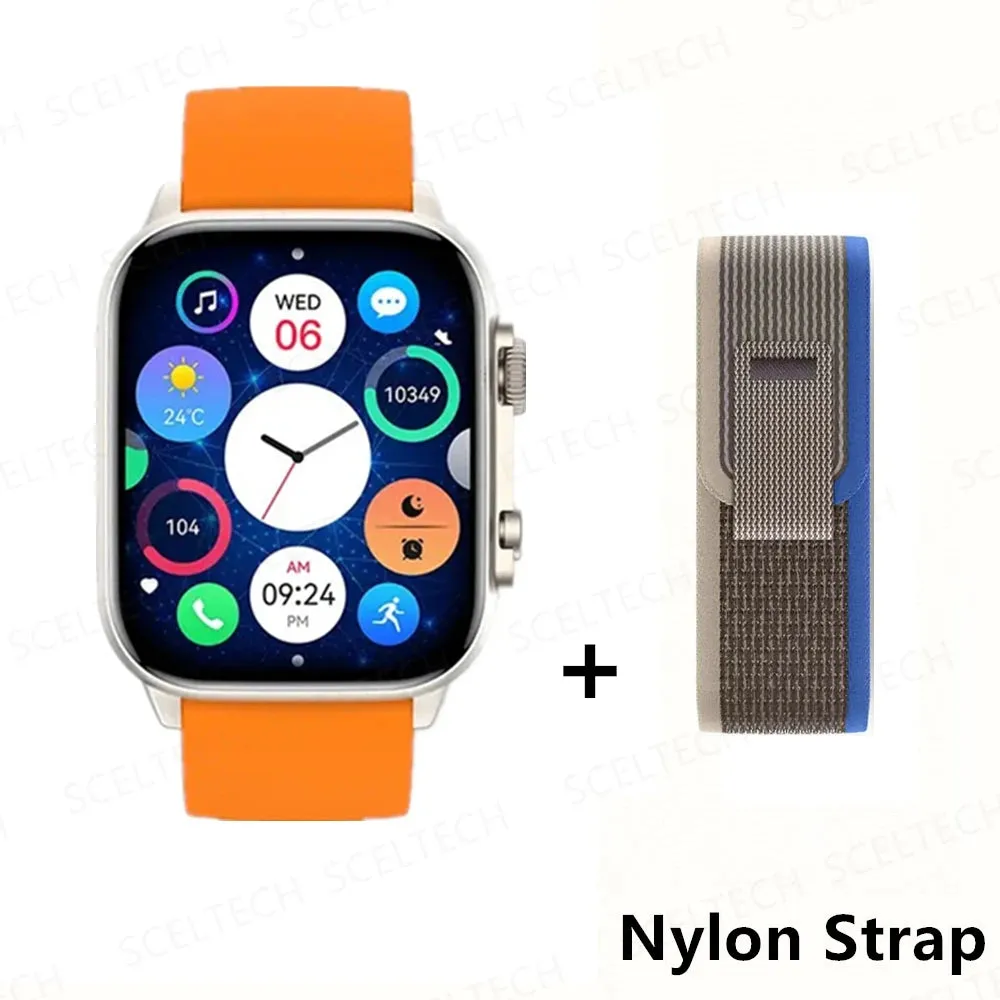 2024 HK9 Pro MAX Smart Watch 9 Mens Women AMOLED HD Screen Heart Rate Blood Pressure NFC Bluetooth Call Smartwatch For Sport