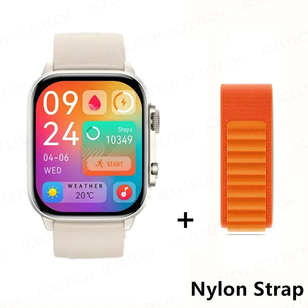 2024 HK9 Pro MAX Smart Watch 9 Mens Women AMOLED HD Screen Heart Rate Blood Pressure NFC Bluetooth Call Smartwatch For Sport