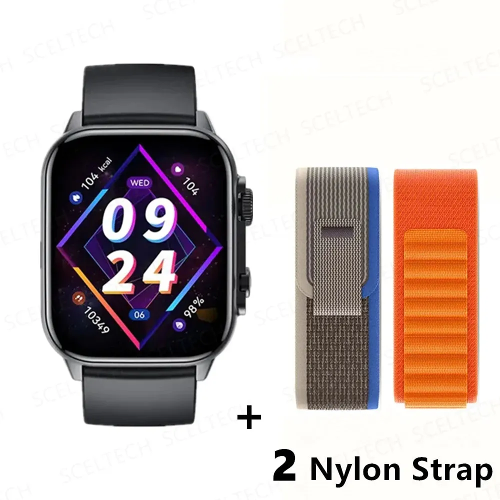 2024 HK9 Pro MAX Smart Watch 9 Mens Women AMOLED HD Screen Heart Rate Blood Pressure NFC Bluetooth Call Smartwatch For Sport