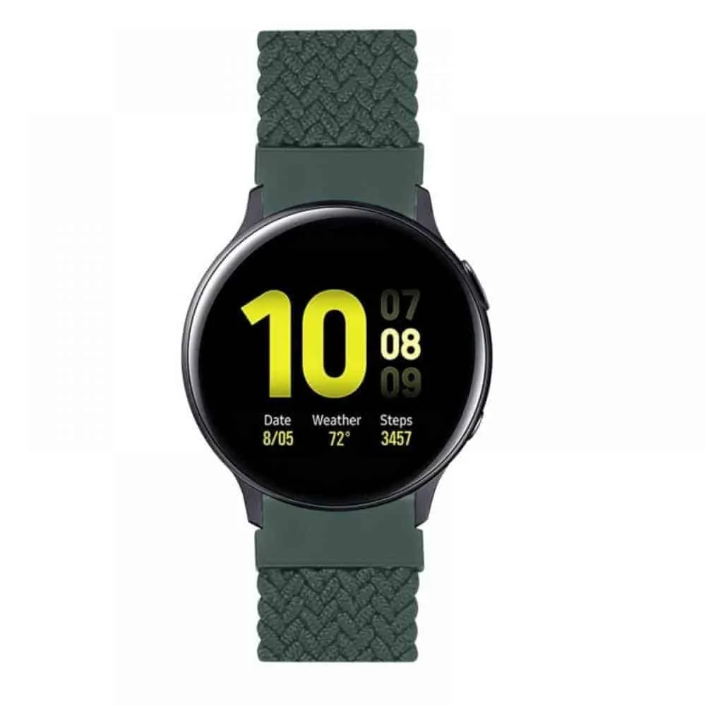 20mm Braided Solo Loop Band,Size:M(145mm) - Army Green