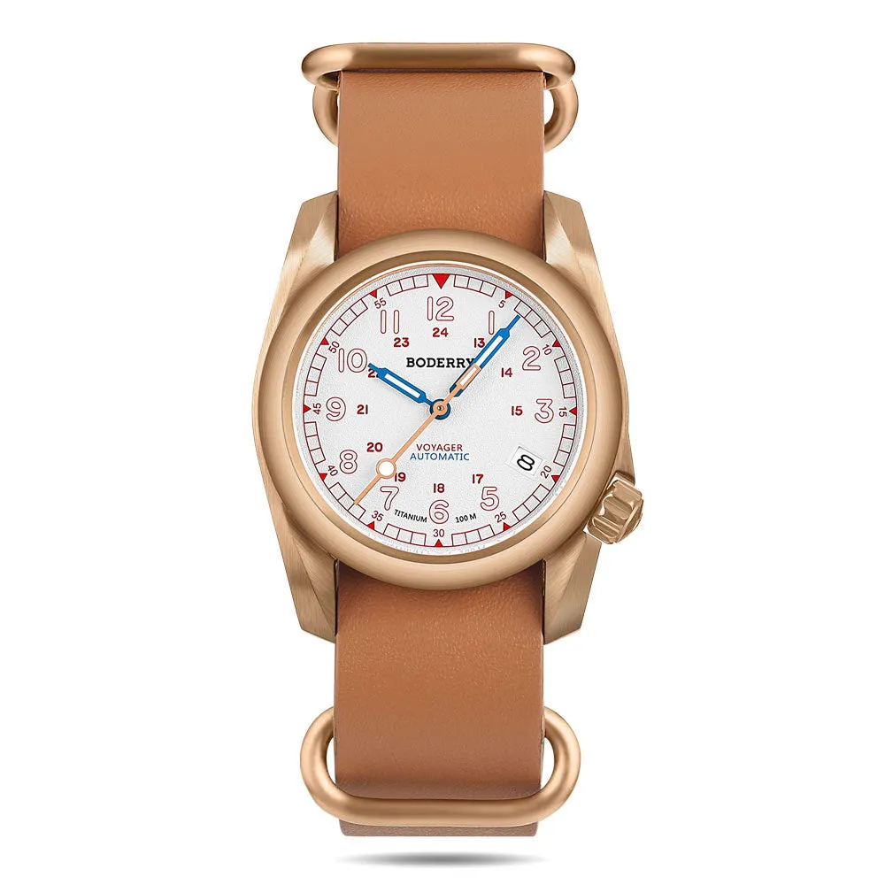 22mm Wide Cowhide Strap(Gold Buckle)| Suitable for all watches with 22mm lug width