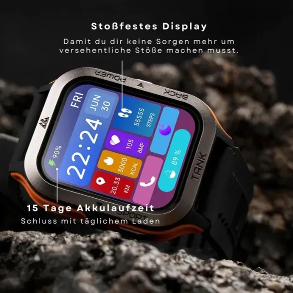 360° FITSmartWatch Titan M3 (Modell 2025)