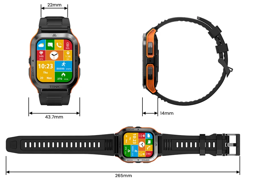 360° FITSmartWatch Titan M3 (Modell 2025)