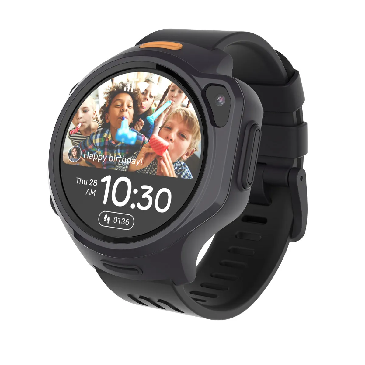4G eSIM Kids Smartwatch with GPS Tracking, Video Call (Round) | myFirst Fone R2