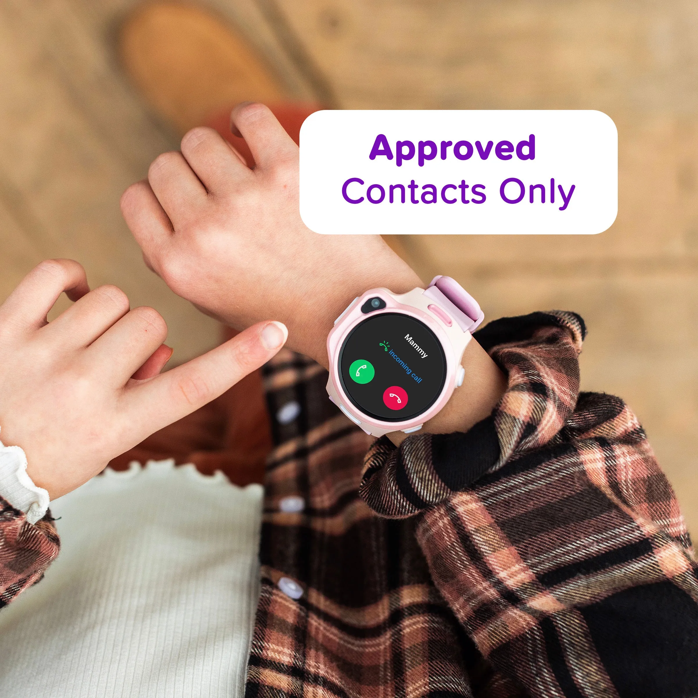 4G Kids Smartwatch with GPS Tracking, Video Call (Square) | myFirst Fone S3