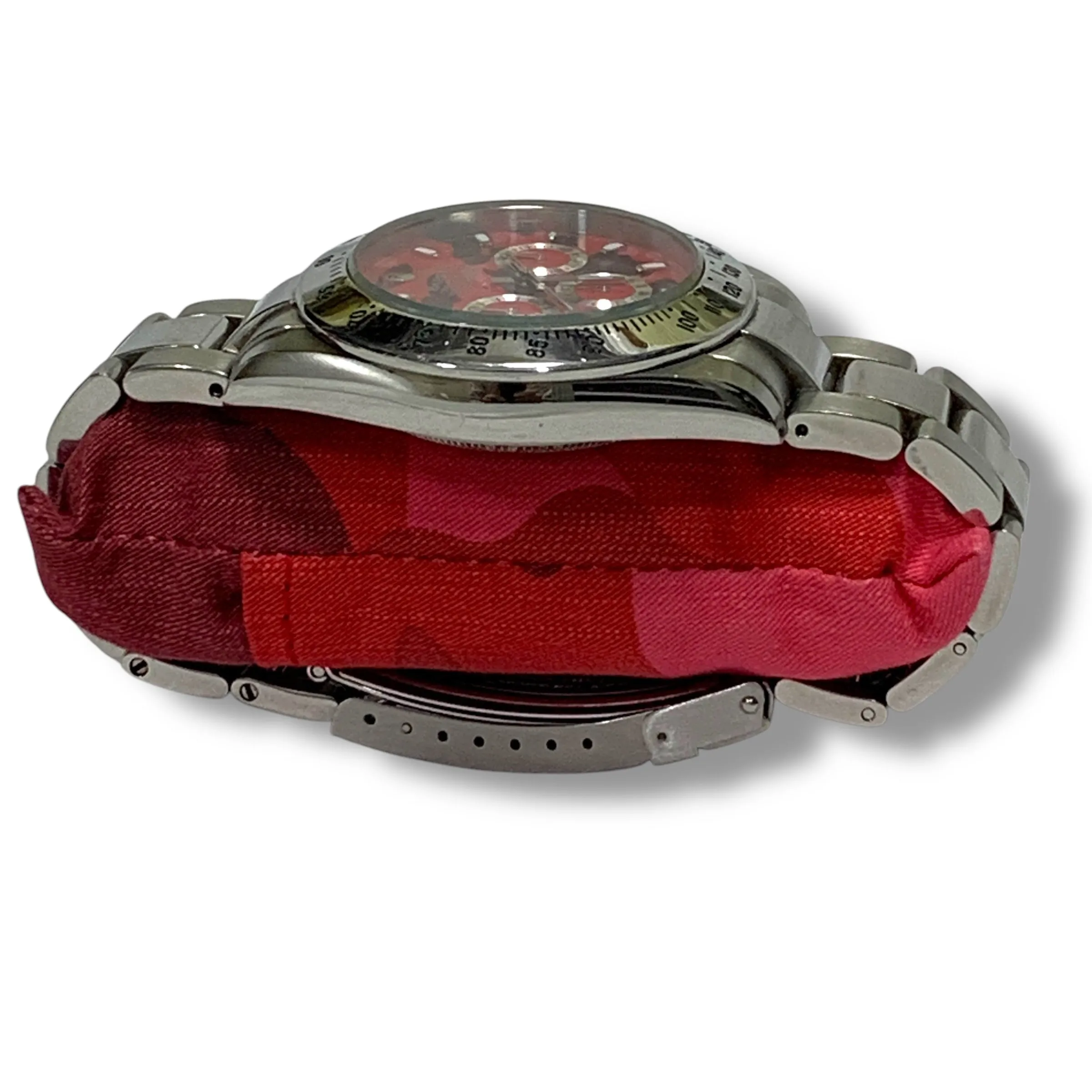 A Bathing Ape Bape Camo Type 3 Daytona Automatic Bapex Watch Red