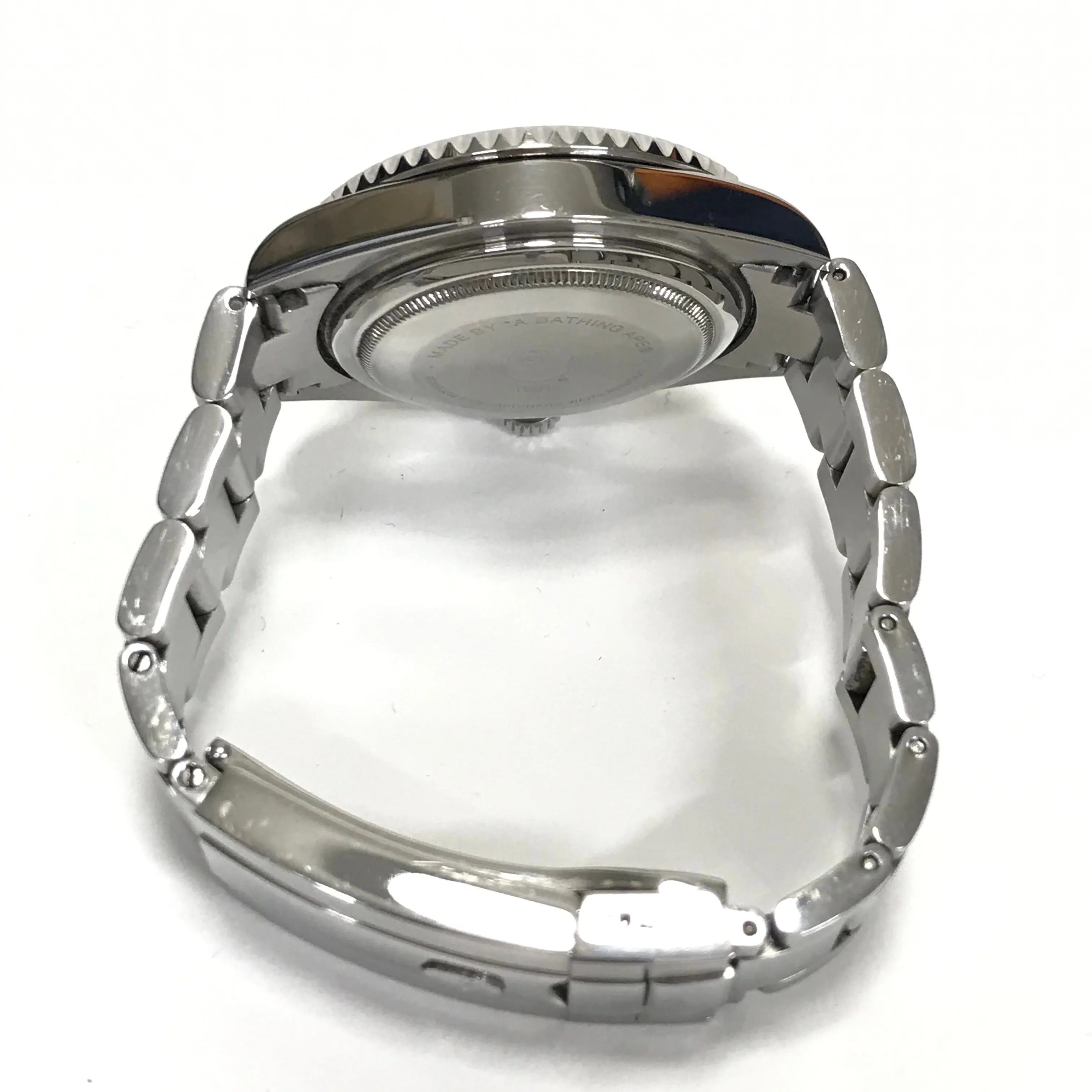 A Bathing Ape Bape Line 1st Camo Type 1 Bapex Watch Silver