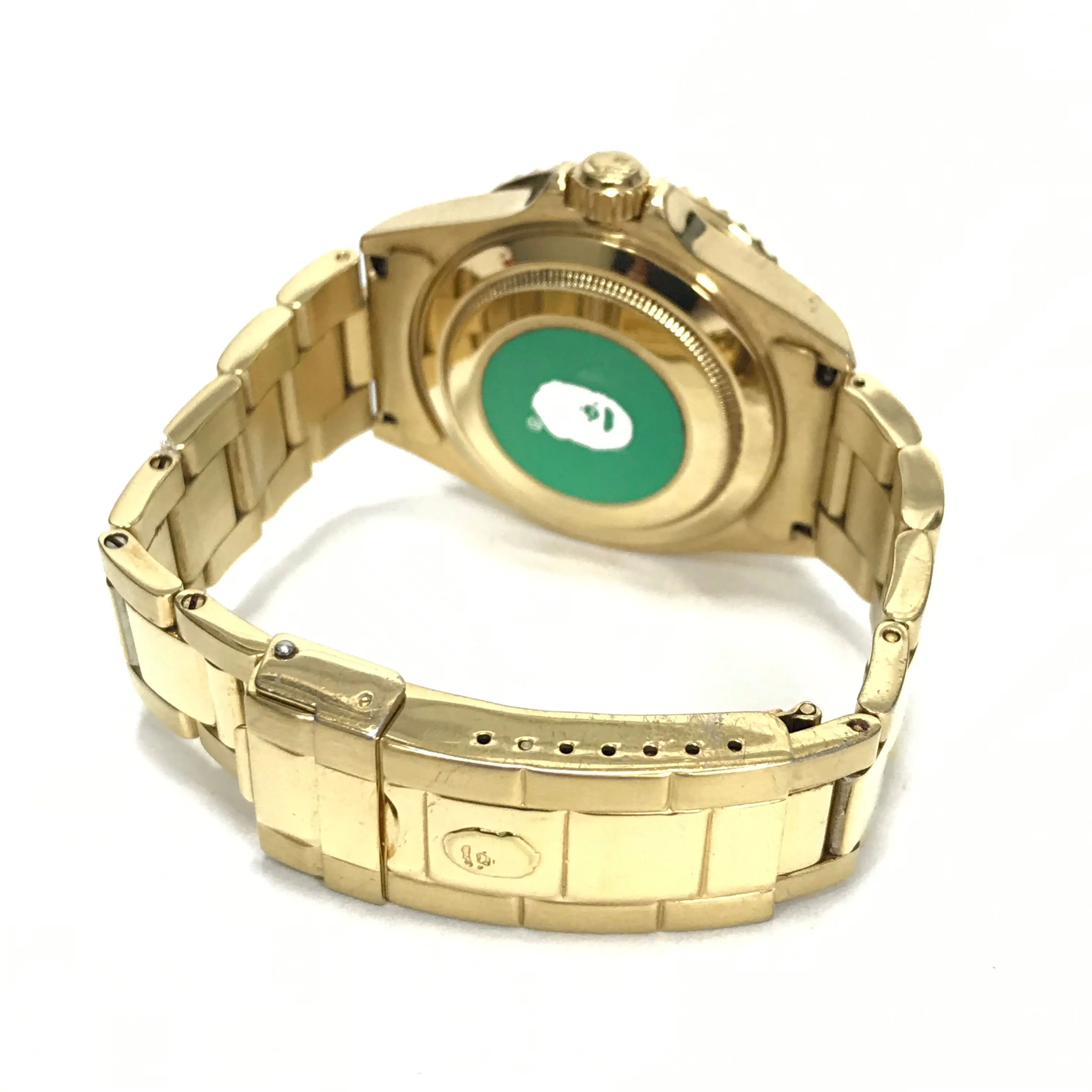 A Bathing Ape Bape Type 2 Sarumariner Bapex Watch Gold