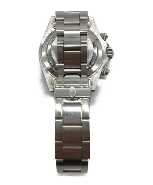 A Bathing Ape Bape Type 3 Daytona Bapex Watch Silver/Black