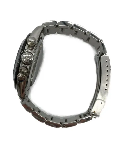 A Bathing Ape Bape Type 3 Daytona Bapex Watch Silver/Black