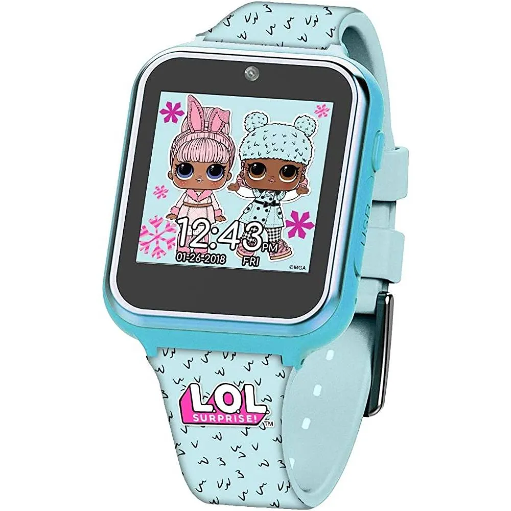 Accutime Kids LOL Surprise Checker Pink Educational Learning Touchscreen Smart Watch Toy for Girls, Boys, Toddlers - Selfie Cam, Learning Games, Alarm, Calculator, Pedometer & More (Model: LOL4296AZ) | Multiple Colors