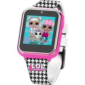 Accutime Kids LOL Surprise Checker Pink Educational Learning Touchscreen Smart Watch Toy for Girls, Boys, Toddlers - Selfie Cam, Learning Games, Alarm, Calculator, Pedometer & More (Model: LOL4296AZ) | Multiple Colors