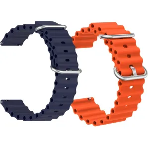 ADAMO 22mm Watch Strap compatible for Phoenix Ultra/Phoenix/Pulse 2/Xtend Pro/Xtend Call and ALL 22mm wristwatch and smartwatches P26BIB09-P26BIO09