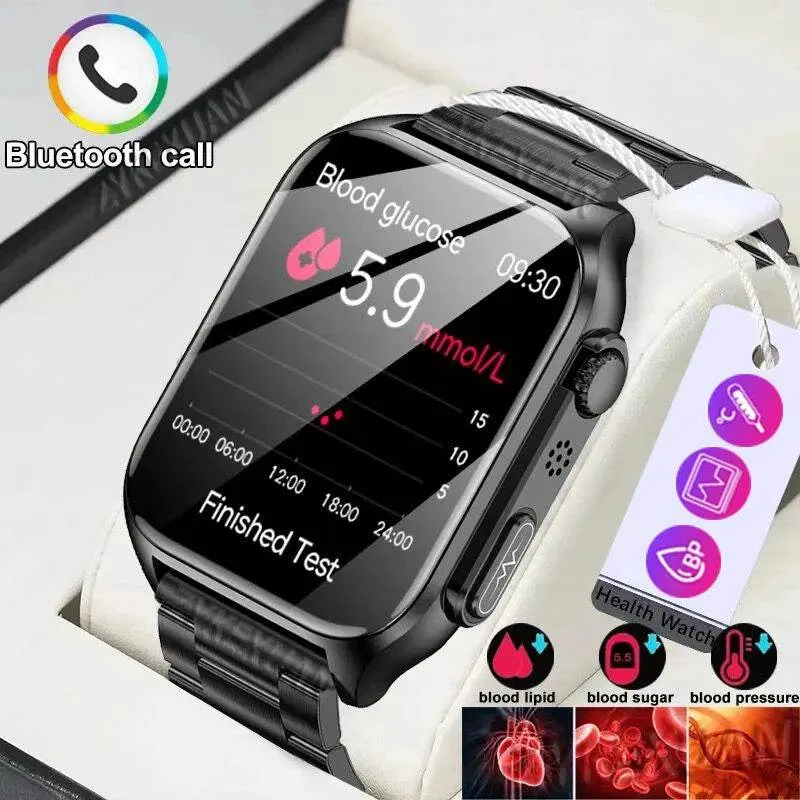AI Voice Assistant Bluetooth Call Automatic Infrared Blood Oxygen Health Watch IP67