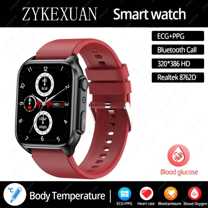 AI Voice Assistant Bluetooth Call Automatic Infrared Blood Oxygen Health Watch IP67