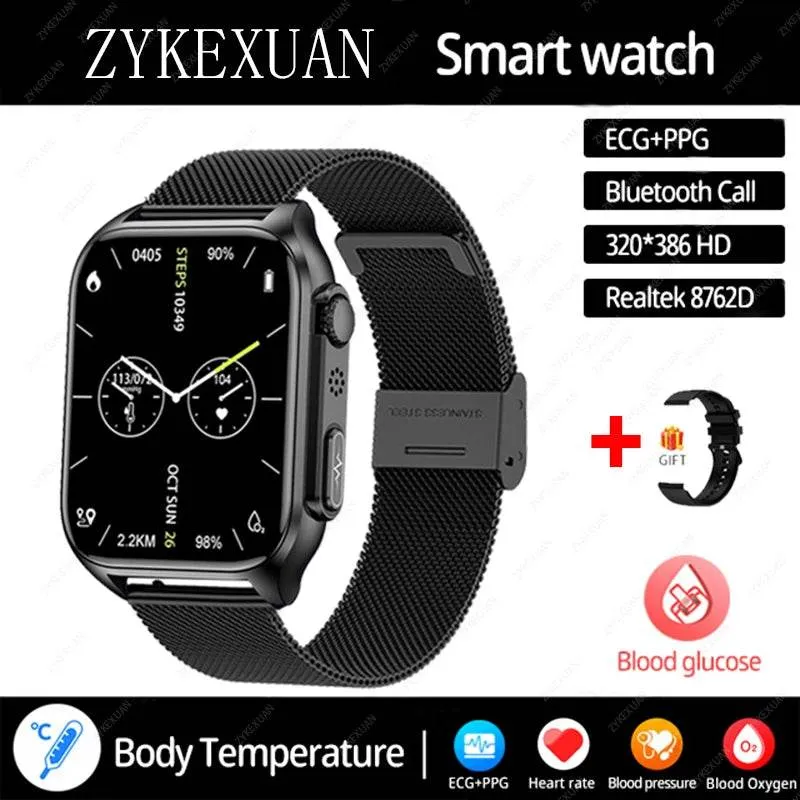 AI Voice Assistant Bluetooth Call Automatic Infrared Blood Oxygen Health Watch IP67