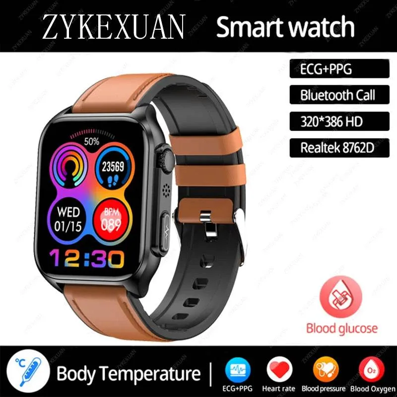 AI Voice Assistant Bluetooth Call Automatic Infrared Blood Oxygen Health Watch IP67