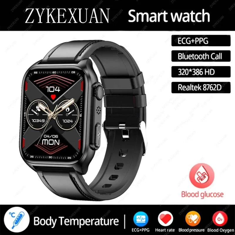 AI Voice Assistant Bluetooth Call Automatic Infrared Blood Oxygen Health Watch IP67