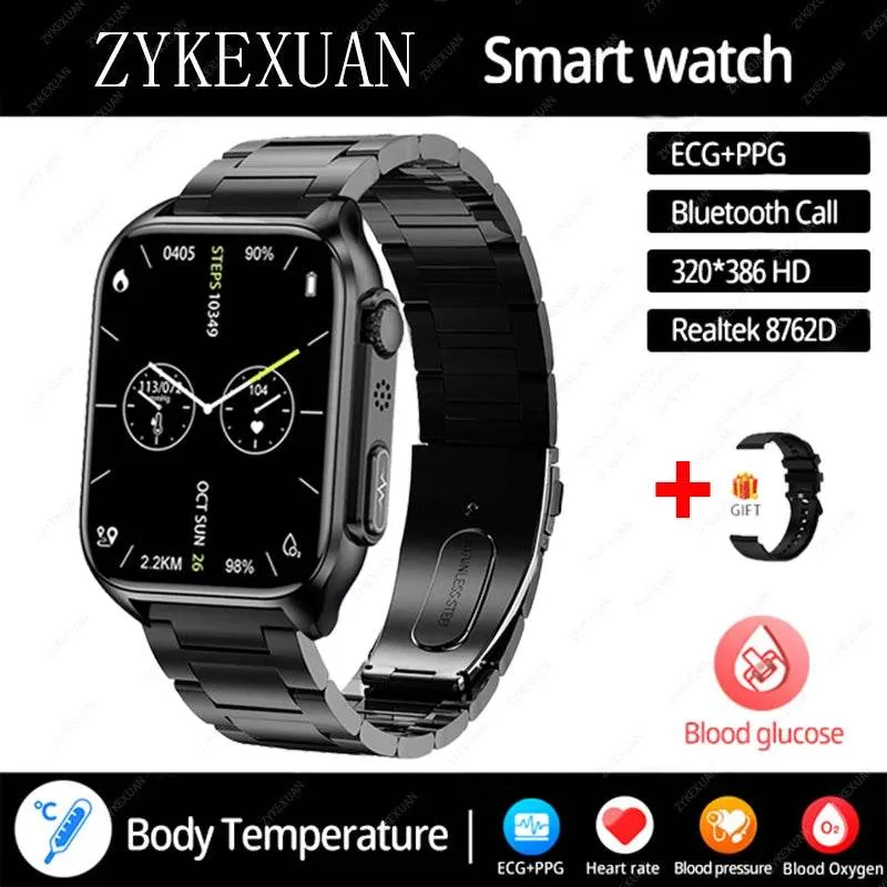 AI Voice Assistant Bluetooth Call Automatic Infrared Blood Oxygen Health Watch IP67