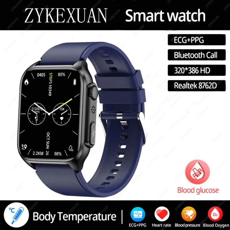 AI Voice Assistant Bluetooth Call Automatic Infrared Blood Oxygen Health Watch IP67