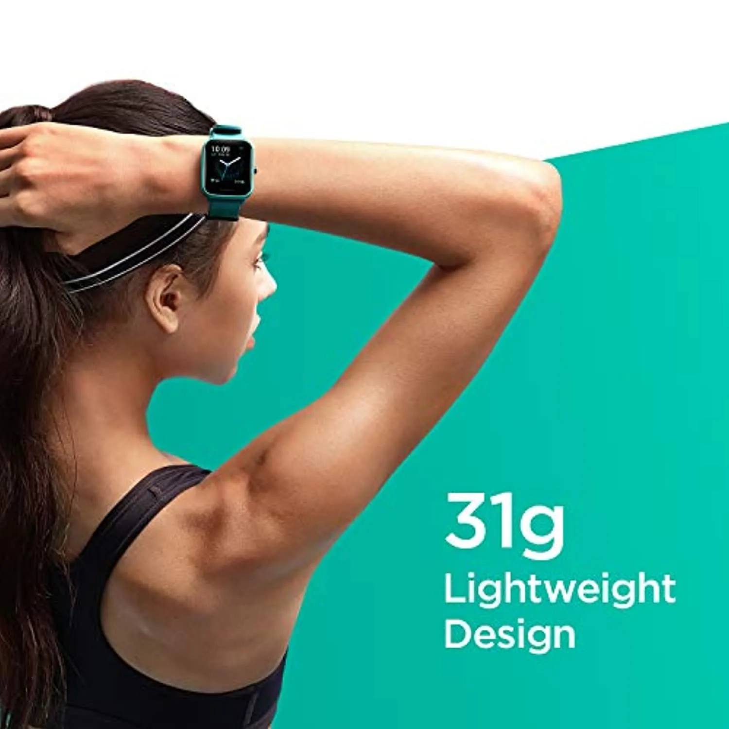 Amazfit Bip U Pro Smart Watch with Alexa Built-In for Men Women, GPS Fitness Tracker with 60  Sport Modes, Blood Oxygen Heart Rate Sleep Monitor, 5 ATM Waterproof, for iPhone Android Phone (Green)