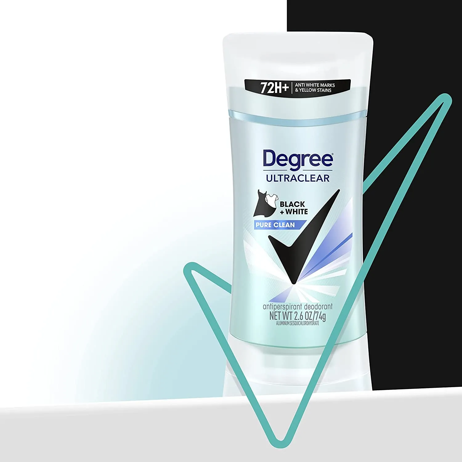 Antiperspirant for Women Protects from Deodorant Stains Pure Clean Deodorant for Women 2.6 Ounce (Pack of 4)