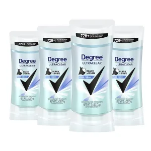 Antiperspirant for Women Protects from Deodorant Stains Pure Clean Deodorant for Women 2.6 Ounce (Pack of 4)