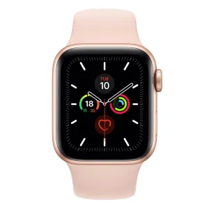 Apple Watch S5 40mm (Cellular) - Gold Al Case w/ Pink Sand Sport Band - Pristine - Refurbished (AU Version)