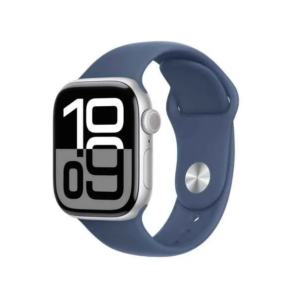 Apple Watch Series 10 GPS Aluminium Case (42mm) with Sport Band - S/M - Jet Black - S/M MWWA3QA/A