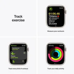 Apple Watch Series 7 45mm (GPS   Cellular) Black  (Refurbished Grade-C)