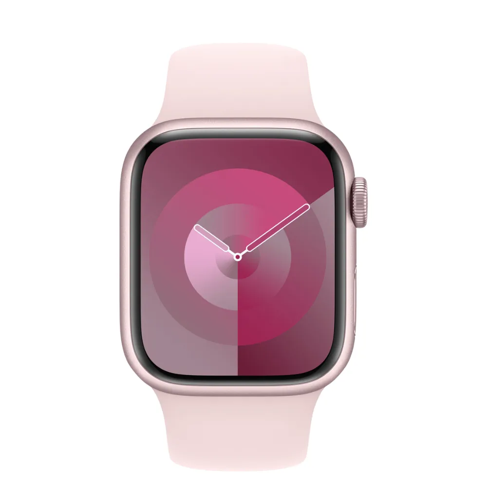 Apple Watch Series 9 41mm GPS   Cellular Pink Aluminium Case with Light Pink Sport Band AU Version ( Box Damage )