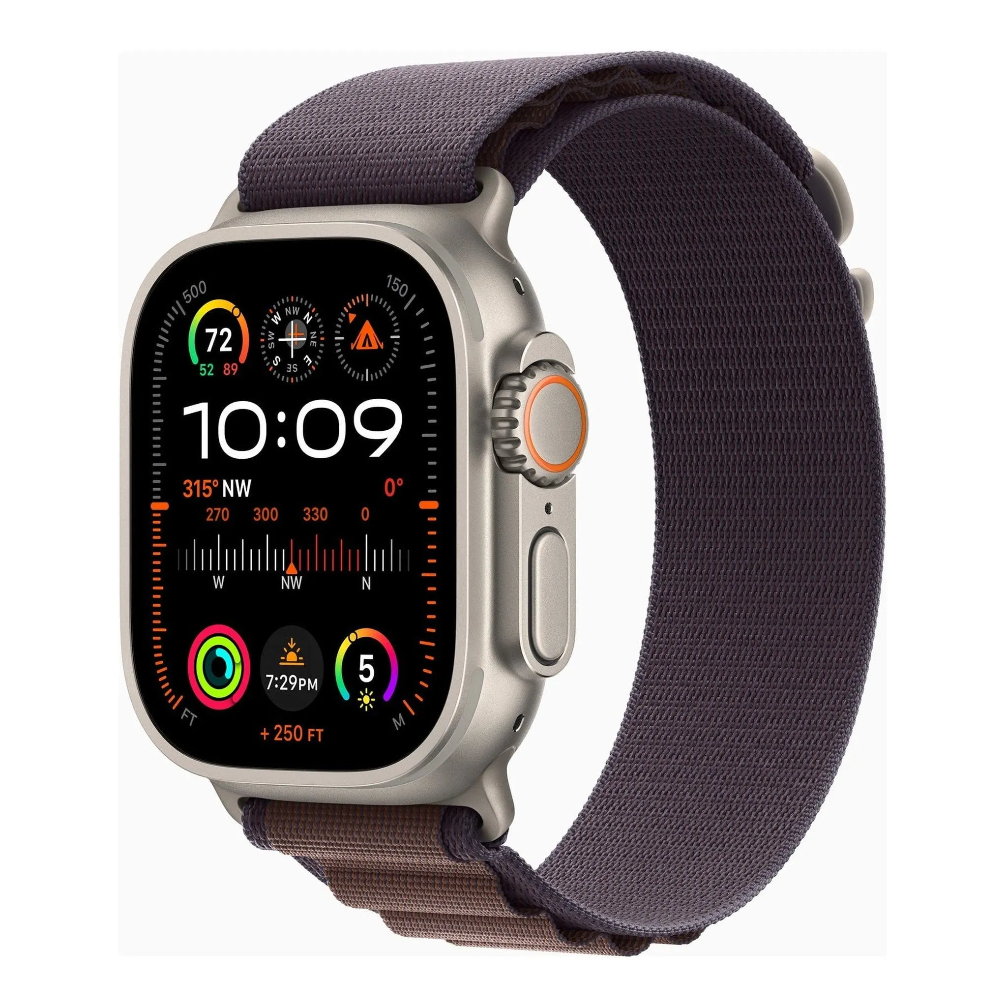 Apple Watch Ultra 2 [GPS   Cellular 49mm] Smartwatch with Rugged Titanium Case & Indigo Alpine Loop Medium. (Carbon Neutral)