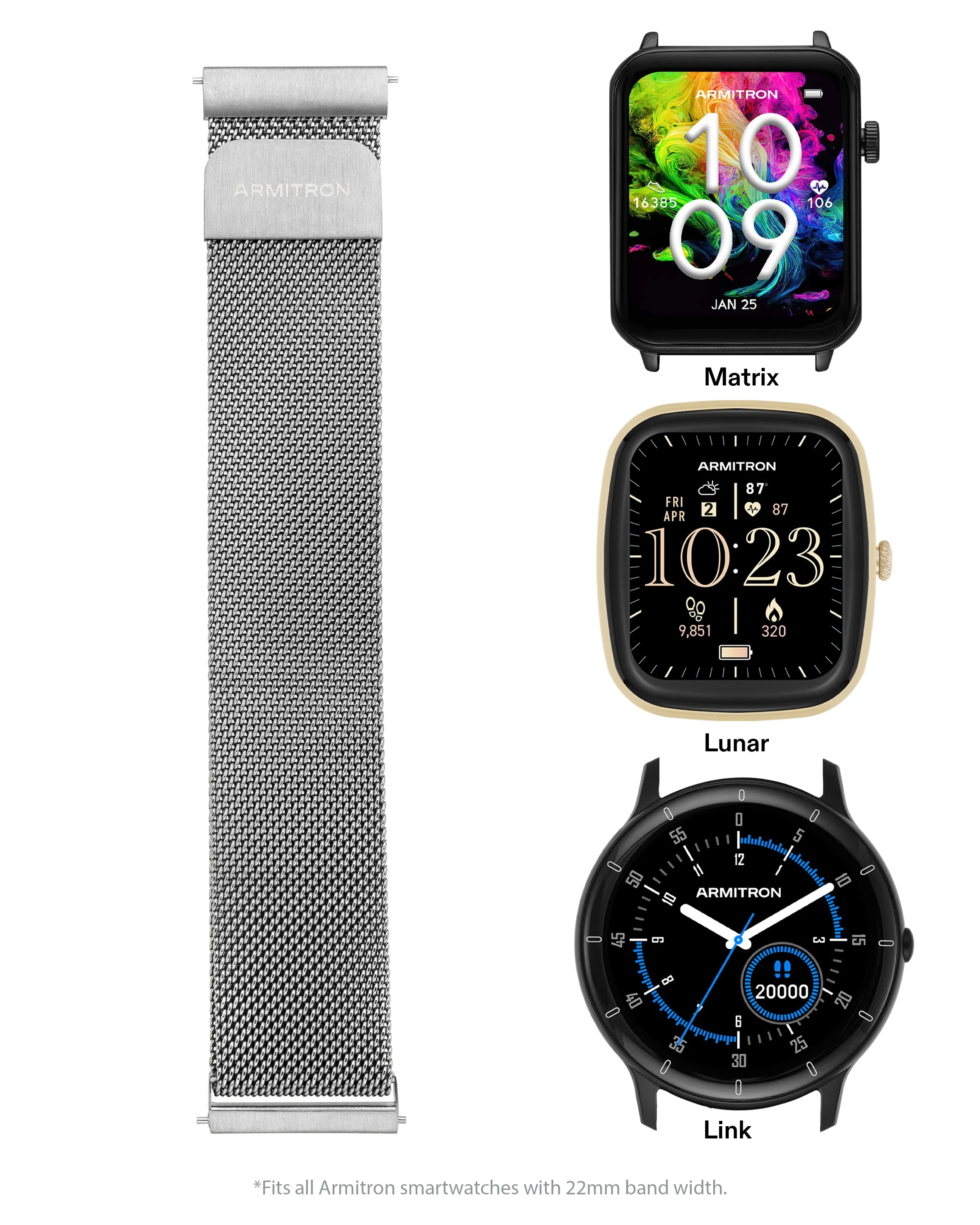 Armitron Connect™ Mesh Band | 22mm