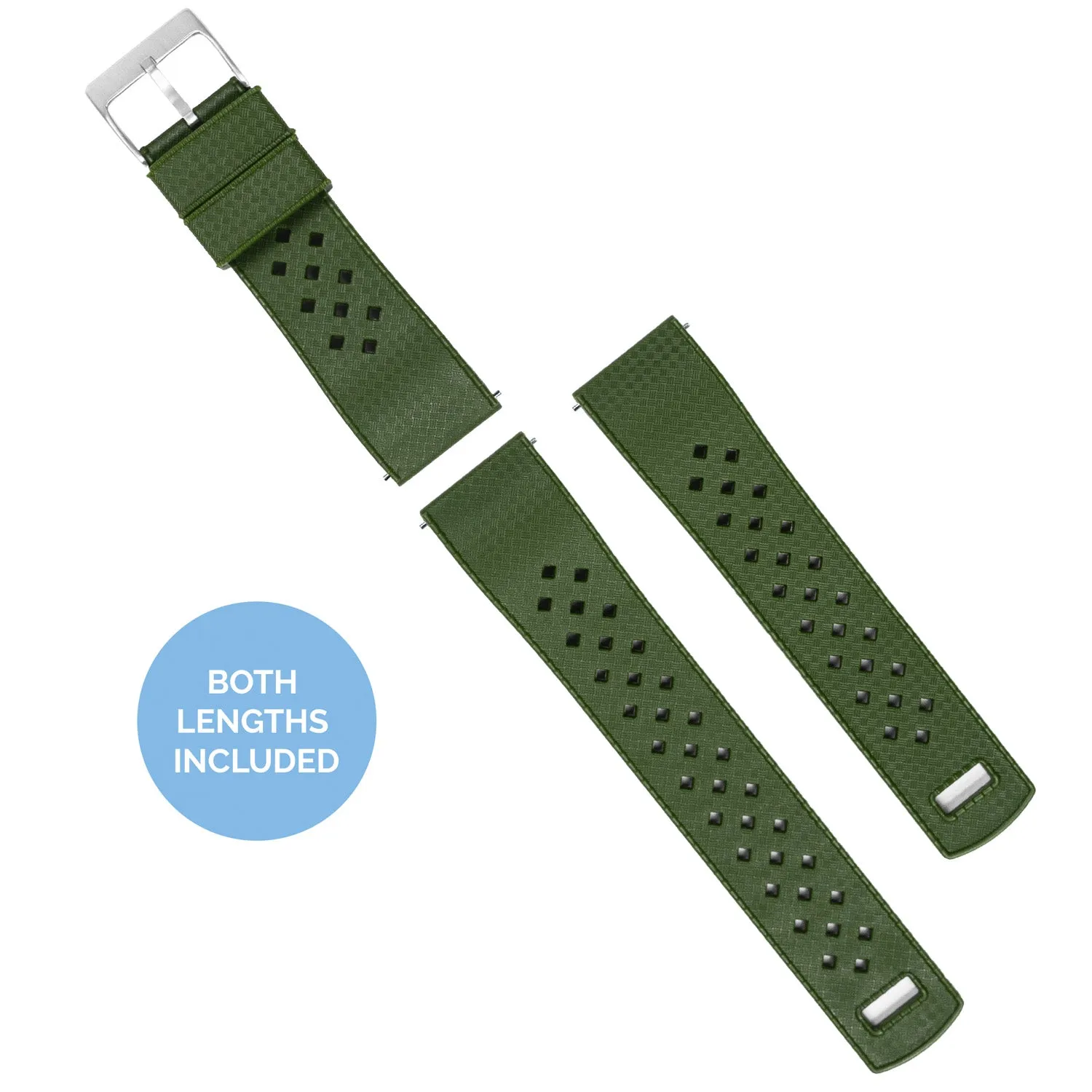 Army Green Tropical Style Watch Band