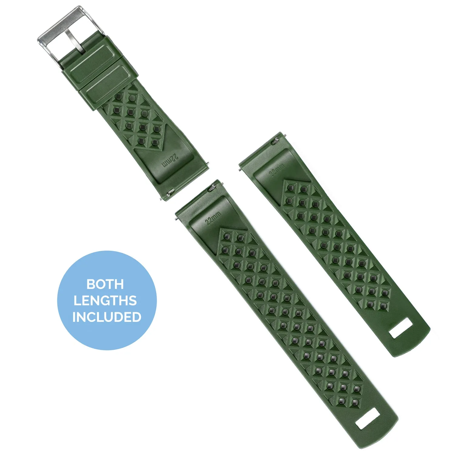 Army Green Tropical Style Watch Band